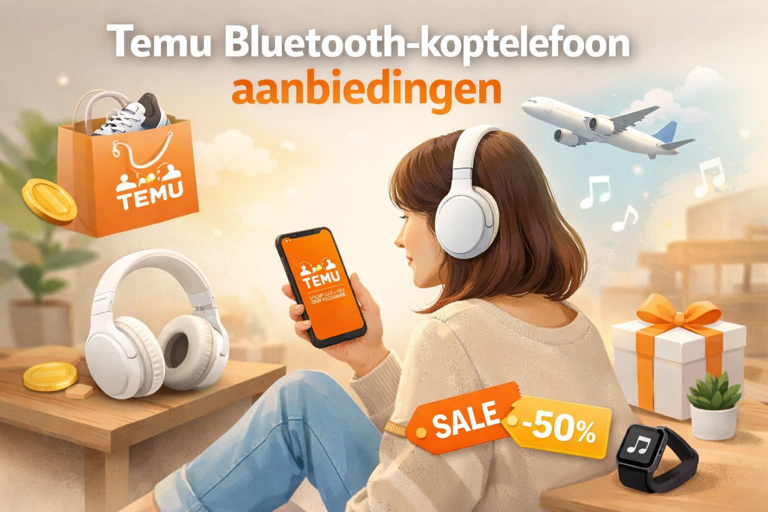 Temu bluetooth-koptelefoon aanbiedingen met topprijzen