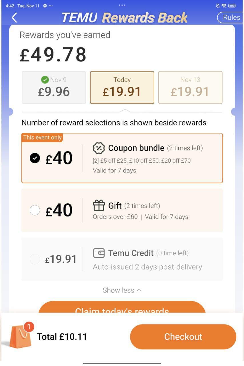 Voordelen van Temu klantenspaarpunten