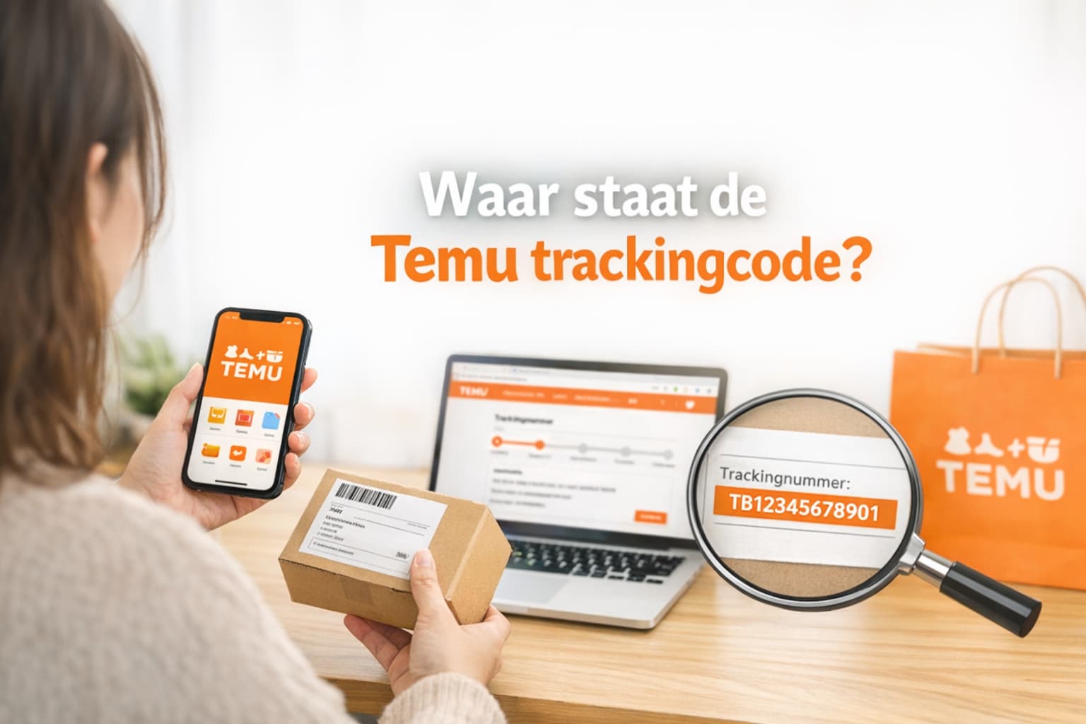 Waar staat de Temu trackingcode en hoe vind je deze in de app