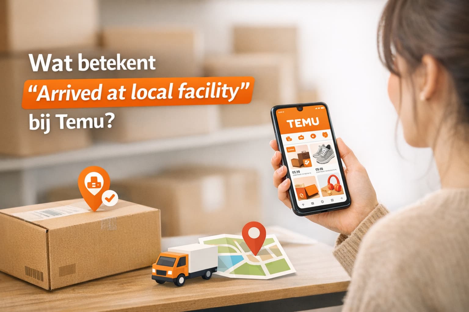 Wat betekent “arrived at local facility” bij Temu uitgelegd