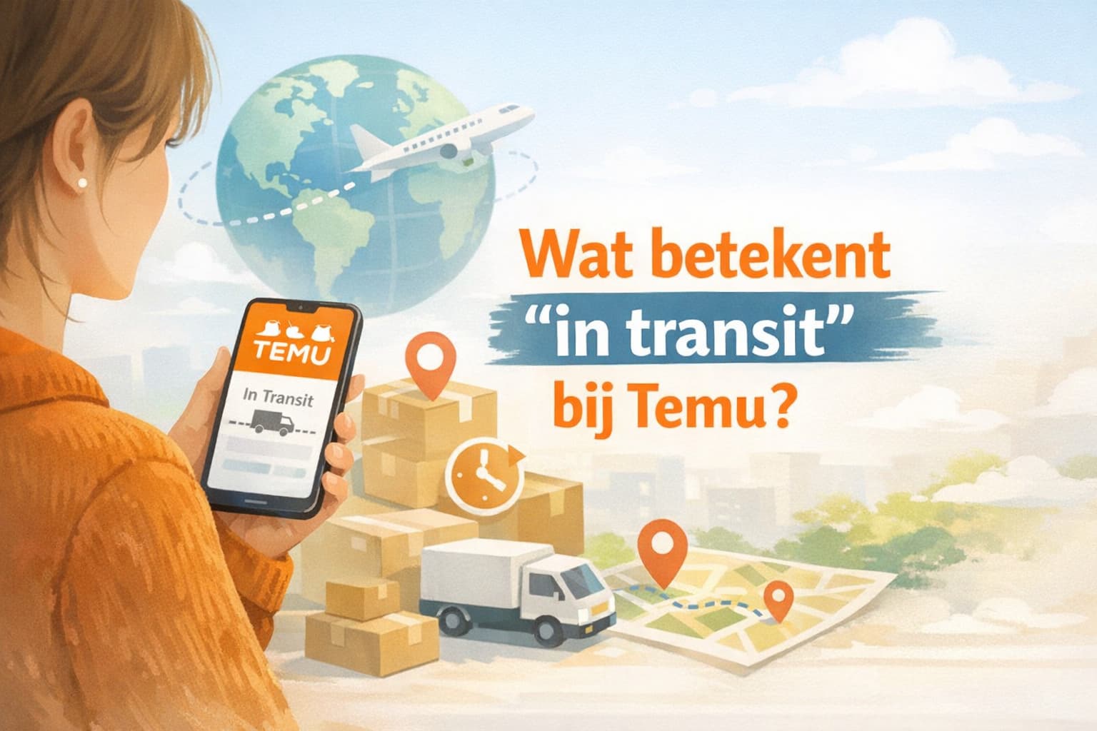 Wat betekent “in transit” bij Temu en hoe werkt het
