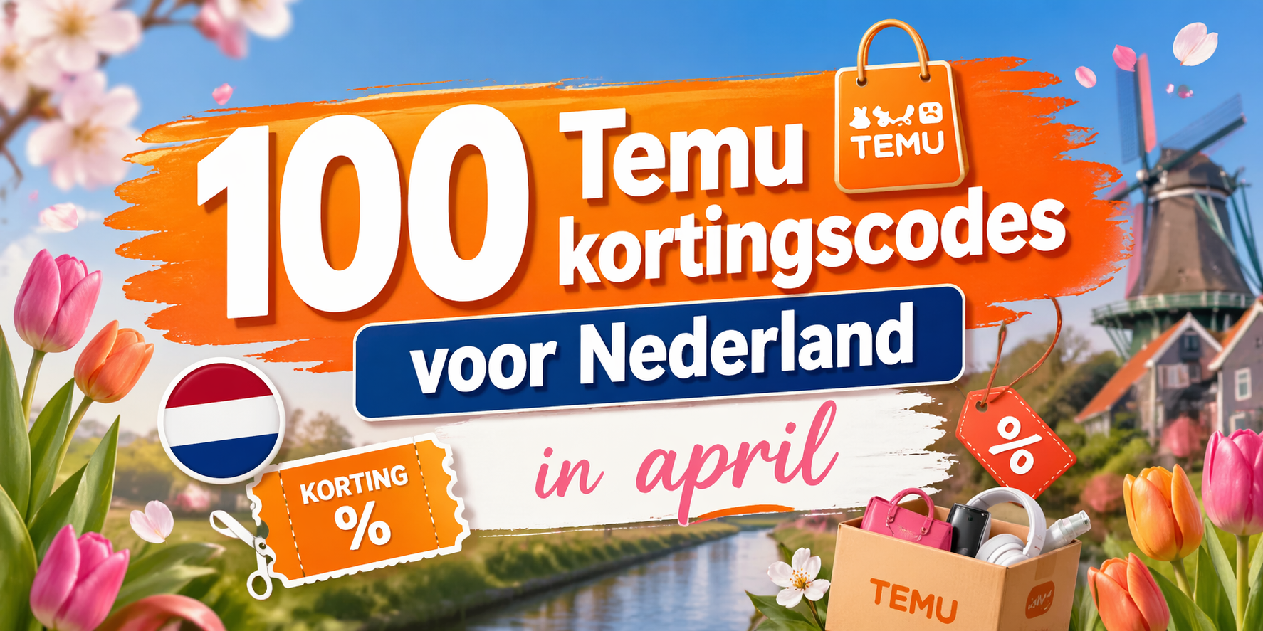 100 Temu kortingscodes voor Nederland in april