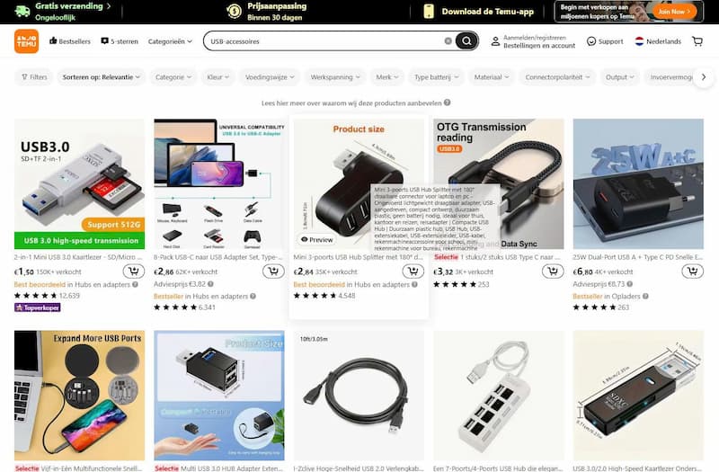 Elektronische producten op Temu die de moeite waard zijn 3