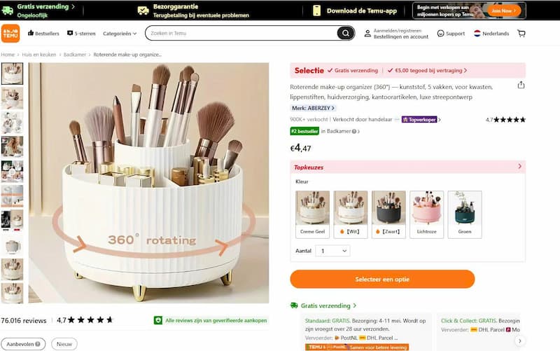 Hoe herken je een goed product op Temu 2