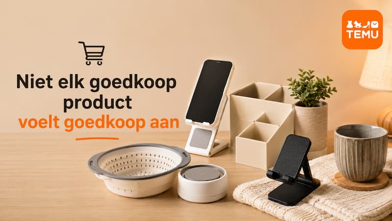 Niet elk goedkoop product voelt goedkoop aan
Toen ik mijn eerste bestelling plaatste bij Temu, verwachtte ik eerlijk gezegd geen hoge kwaliteit. De prijzen lagen vaak veel lager dan bij andere webshops, dus ik dacht automatisch dat de producten waarschijnlijk eenvoudig of kwetsbaar zouden zijn.
Toch bleek dat niet altijd te kloppen.
Sommige items waren verrassend goed afgewerkt. Vooral kleine woonaccessoires, telefoonhouders, organizers en simpele keukenartikelen voelden degelijk aan en deden precies wat ze moesten doen. Natuurlijk zaten er ook producten tussen die minder indrukwekkend waren, maar dat geldt eerlijk gezegd ook voor duurdere winkels.
Wat ik vooral heb geleerd: kijk niet alleen naar de prijs, maar lees altijd de beoordelingen en bekijk echte foto’s van kopers. Dingen die ik heb geleerd na 10 bestellingen bij Temu 1