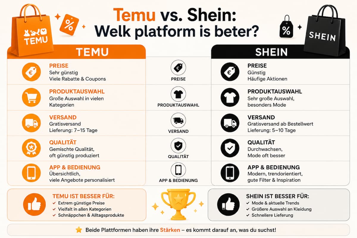 Temu vs. Shein: Welk platform is beter?