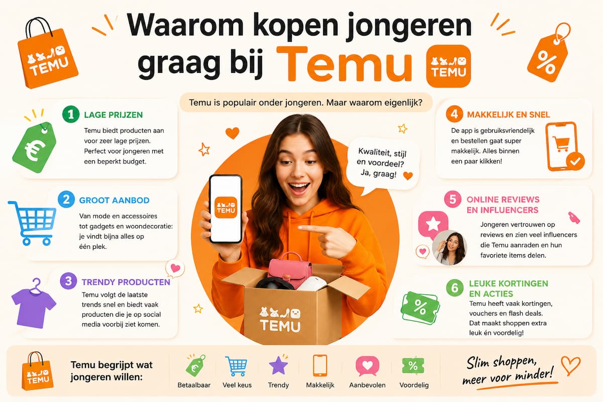 Waarom kopen jongeren graag bij Temu?