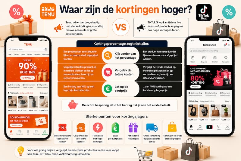 Temu of TikTok Shop Welk platform biedt meer kortingscodes 3