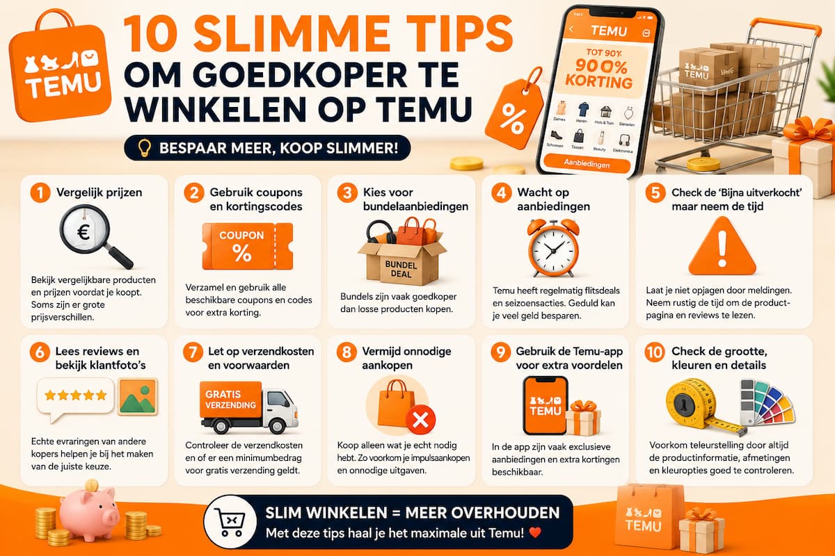 10 slimme tips om veiliger en goedkoper te winkelen op Temu